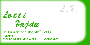 lotti hajdu business card